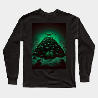 Creepy Crawly Scary Dark Horror Insect Horde Long Sleeve T-Shirt